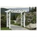 Vita 88??? x 32??? x 86.5??? Fairfield Grande Vinyl Arbor, White, VA84231 - Image 2